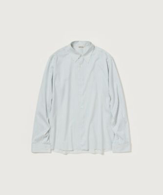 ＜AURALEE (Men)＞シャツ　ＣＯＴＴＯＮ　ＳＩＬＫ　ＳＴＲＩＰＥ　ＤＯＵＢＬＥーＣＵＦＦ　ＳＨＩＲＴ　Ａ２５ＡＳ０２ＣＳ