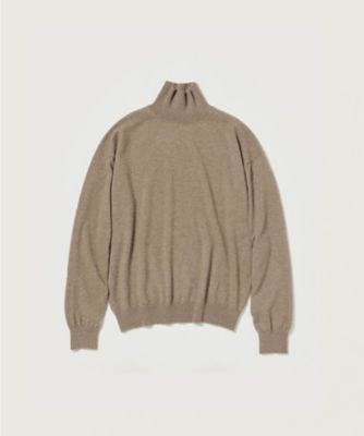 AURALEE (Men)/オーラリー ニット BABY CASHMERE KNIT TURTLE A25AT03BC NATURAL BROWN トップス【三越伊勢丹/公式】