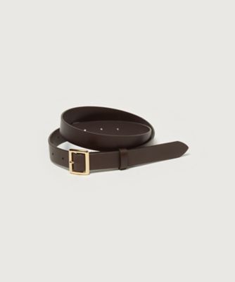 小物 AURALEE 25SS SQUARE BUCKLE BELT BLACK BIOTOP(ビオトープ) / WOMEN【AURALEE】SQUARE BUCKLE BELT