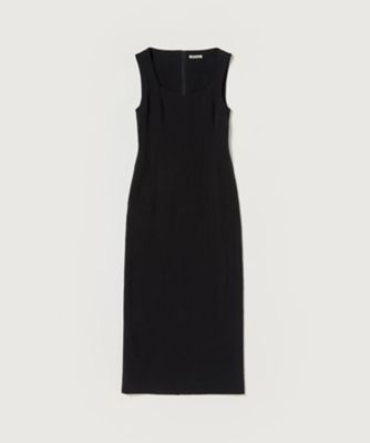 rennes — Auralee | Hard Twist Smooth Dress in Black