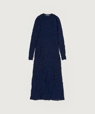 ＷＲＩＮＫＬＥＤ　ＷＯＯＬ　ＰＯＬＹＥＳＴＥＲ　ＨＩＧＨ　ＧＡＵＧＥ　ＫＮＩＴ　ＤＲＥＳＳ　Ａ２５ＳＤ０４ＭＳ