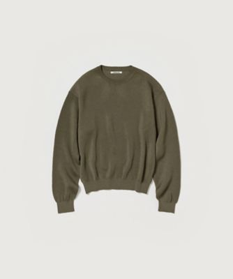 ＜AURALEE (Men)＞ニット　ＦＬＡＴ　ＹＡＲＮ　ＲＩＢ　ＫＮＩＴ　Ｐ／Ｏ　Ａ２５ＳＰ０１ＳＹ