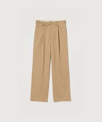 ＜AURALEE (Men)＞パンツ　ＷＡＳＨＥＤ　ＦＩＮＸ　ＣＨＩＮＯ　ＯＮＥーＴＵＣＫ　ＰＡＮＴＳ　Ａ２５ＳＰ０２ＦＣ