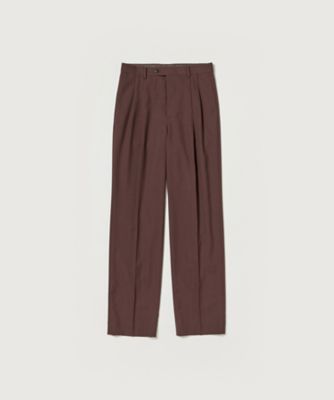 ＜AURALEE (Men)＞スラックス　ＷＯＯＬ　ＫＩＤ　ＭＯＨＡＩＲ　ＨＯＰ　ＳＡＣＫ　ＴＷＯーＴＵＣＫ　ＳＬＡＣＫＳ　Ａ２５ＳＰ０２ＭＨ