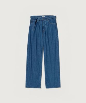 ＜AURALEE (Men)＞パンツ　ＳＥＬＶＥＤＧＥ　ＬＩＧＨＴ　ＯＺ　ＤＥＮＩＭ　ＢＥＬＴＥＤ　ＰＡＮＴＳ　Ａ２５ＳＰ０２ＳＤ