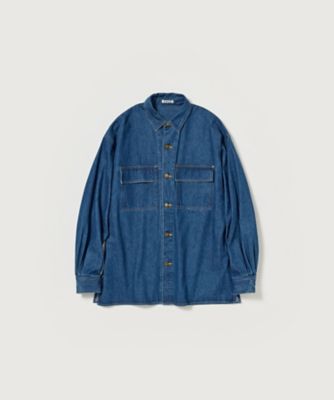 ＜AURALEE (Men)＞シャツ　ＳＥＬＶＥＤＧＥ　ＬＩＧＨＴ　ＯＺ　ＤＥＮＩＭ　ＳＨＩＲＴ　Ａ２５ＳＳ０１ＳＤ