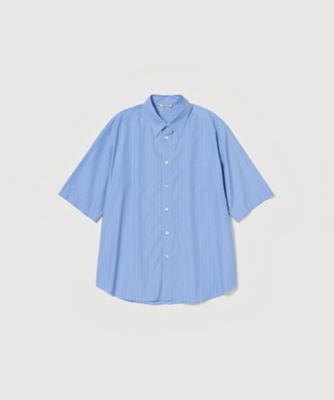 ＜AURALEE (Men)＞シャツ　ＳＵＶＩＮ　ＨＩＧＨ　ＣＯＵＮＴ　ＣＬＯＴＨ　ＳＴＲＩＰＥ　ＨＡＬＦ　ＳＬＥＥＶＥＤ　ＳＨＩＲＴ　Ａ２５ＳＳ０２ＳＳ