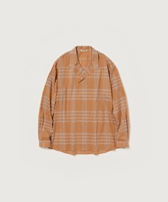 シャツ WASHED FINX TYPEWRITER CHECK