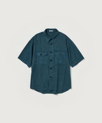 ＜AURALEE (Men)＞シャツ　ＰＲＯＤＵＣＴ　ＤＹＥＤ　ＦＩＮＸ　ＧＡＢＡＲＤＩＮＥ　ＨＡＬＦ　ＳＬＥＥＶＥＤ　ＳＨＩＲＴ　Ａ２５ＳＳ０３ＦＤ