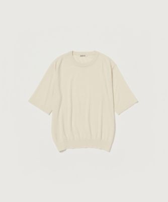 ＜AURALEE (Men)＞ニット　ＨＡＲＤ　ＴＷＩＳＴ　ＣＡＳＨＭＥＲＥ　ＫＮＩＴ　ＴＥＥ　Ａ２５ＳＴ０２ＣＴ