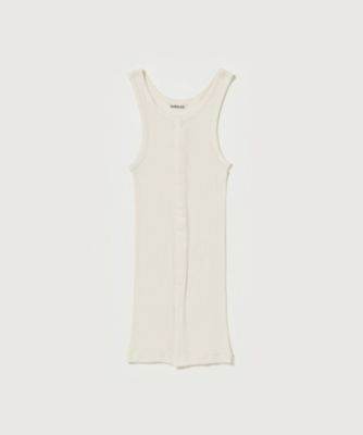 ＜AURALEE (Women)＞ＯＲＧＡＮＩＣ　ＳＯＦＴ　ＲＩＢ　ＴＡＮＫ　ＴＯＰ　Ａ２５ＳＴ０５ＯＴ