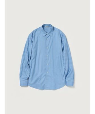 シャツ COTTON SILK STRIPE SHIRT