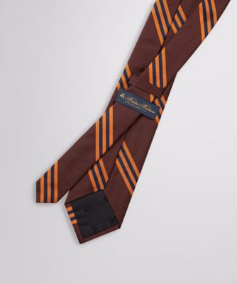 Brooks Brothers bb#1 バーガンディ ストライプ 米国製 C シルク BB#1ストライプ レップタイ Made in USA | Brooks