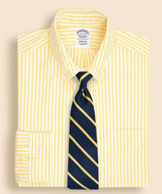 Brooks Brothers/ブルックス ブラザーズ スーピマコットン　ボールドストライプ　ドレスシャツ　Ｒｅｇｕｌａｒ　Ｆｉｔ　Ｍａｄｅ　ｉｎ　ＵＳＡ　３３００００６３７