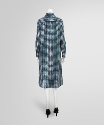 ポリエステルファイユ　ロングスリーブ　ソフトシャツドレス　３４０２９００１３