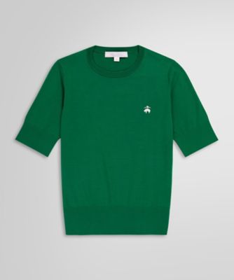 Brooks Brothers/ブルックス ブラザーズ キュプラ/ナイロン GFロゴ ショートスリーブセーター 340290038