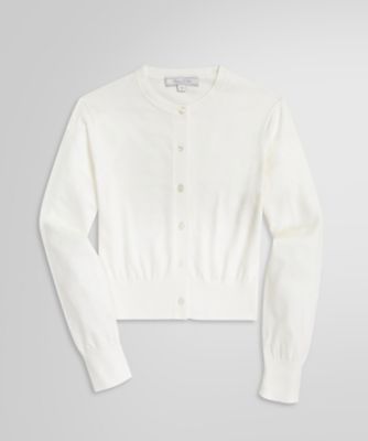 Brooks Brothers/ブルックス ブラザーズ コットン クロップドカーディガン White 340290049