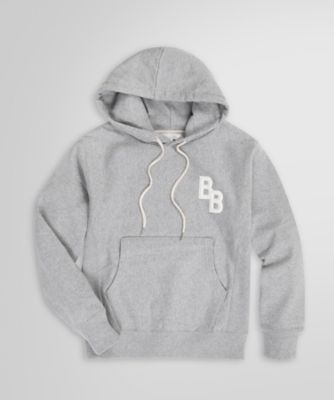 Brooks Brothers/ブルックス ブラザーズ コットンフレンチテリー BBロゴ プルオーバー フーディー Grey 340290086