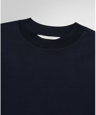 コットンスムース　クルーネック　ロングスリーブ　Ｔシャツ　Ｎａｖｙ　３４０２９０１９４