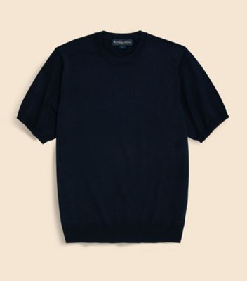 Brooks Brothers/ブルックス ブラザーズ コットン／シルク　クルーネック　ショートスリーブセーター　３３００００７９２
