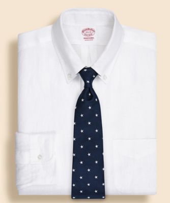 Brooks Brothers/ブルックス ブラザーズ JAPAN TRAD. アイリッシュリネン 6つ釦 ドレスシャツ Traditional Fit 330000825