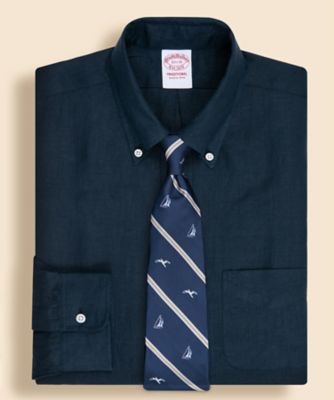Brooks Brothers/ブルックス ブラザーズ JAPAN TRAD. アイリッシュリネン 6つ釦 ドレスシャツ Traditional Fit 330000827