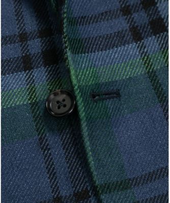 ＪＡＰＡＮ　ＴＲＡＤ．　アイリッシュリネン　タータンチェック　段返り３釦フックベントジャケット　Ｔｒａｄｉｔｉｏｎａｌ