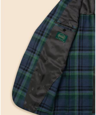 ＪＡＰＡＮ　ＴＲＡＤ．　アイリッシュリネン　タータンチェック　段返り３釦フックベントジャケット　Ｔｒａｄｉｔｉｏｎａｌ