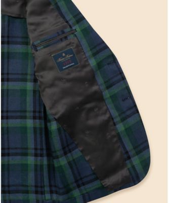 ＪＡＰＡＮ　ＴＲＡＤ．　アイリッシュリネン　タータンチェック　段返り３釦フックベントジャケット　Ｔｒａｄｉｔｉｏｎａｌ