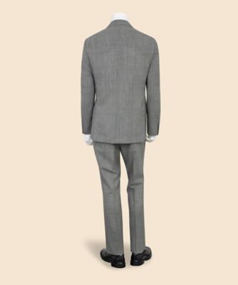 ＪＡＰＡＮ　ＴＲＡＤ．　ウール　グレンプラッド　２釦スーツ　Ｃｌａｓｓｉｃ　Ｍａｄｅ　ｂｙ　ＲＩＮＧ　ＪＡＣＫＥＴ　３３００００８５０