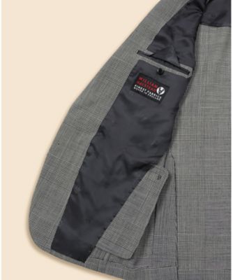 ＪＡＰＡＮ　ＴＲＡＤ．　ウール　グレンプラッド　２釦スーツ　Ｃｌａｓｓｉｃ　Ｍａｄｅ　ｂｙ　ＲＩＮＧ　ＪＡＣＫＥＴ　３３００００８５０