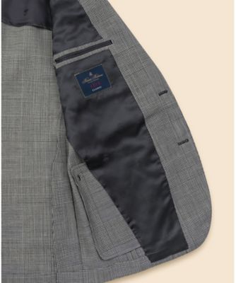 ＪＡＰＡＮ　ＴＲＡＤ．　ウール　グレンプラッド　２釦スーツ　Ｃｌａｓｓｉｃ　Ｍａｄｅ　ｂｙ　ＲＩＮＧ　ＪＡＣＫＥＴ　３３００００８５０
