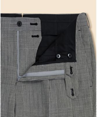 ＪＡＰＡＮ　ＴＲＡＤ．　ウール　グレンプラッド　２釦スーツ　Ｃｌａｓｓｉｃ　Ｍａｄｅ　ｂｙ　ＲＩＮＧ　ＪＡＣＫＥＴ　３３００００８５０