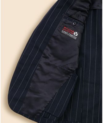 ＪＡＰＡＮ　ＴＲＡＤ．　ウール　ストライプ　２釦スーツ　Ｃｌａｓｓｉｃ　Ｍａｄｅ　ｂｙ　ＲＩＮＧ　ＪＡＣＫＥＴ　３３００００８５１