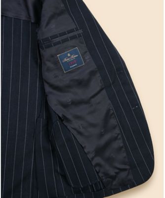 ＪＡＰＡＮ　ＴＲＡＤ．　ウール　ストライプ　２釦スーツ　Ｃｌａｓｓｉｃ　Ｍａｄｅ　ｂｙ　ＲＩＮＧ　ＪＡＣＫＥＴ　３３００００８５１