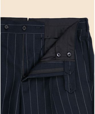 ＪＡＰＡＮ　ＴＲＡＤ．　ウール　ストライプ　２釦スーツ　Ｃｌａｓｓｉｃ　Ｍａｄｅ　ｂｙ　ＲＩＮＧ　ＪＡＣＫＥＴ　３３００００８５１