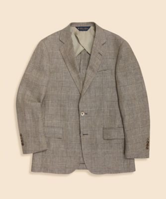 Brooks Brothers/ブルックス ブラザーズ アイリッシュリネン　グレンプラッド　２釦アンコンジャケット　Ｃｌａｓｓｉｃ　３３００００８８９