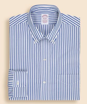 ＪＡＰＡＮ　ＴＲＡＤ．　スーピマコットン　ブロード　ストライプ　６つ釦　ドレスシャツ　Ｔｒａｄｉｔｉｏｎａｌ　Ｆｉｔ　３３００００９０８