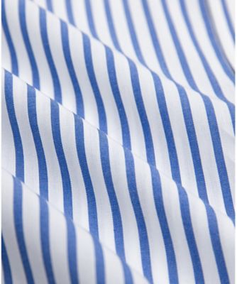 ＪＡＰＡＮ　ＴＲＡＤ．　スーピマコットン　ブロード　ストライプ　６つ釦　ドレスシャツ　Ｔｒａｄｉｔｉｏｎａｌ　Ｆｉｔ　３３００００９０８