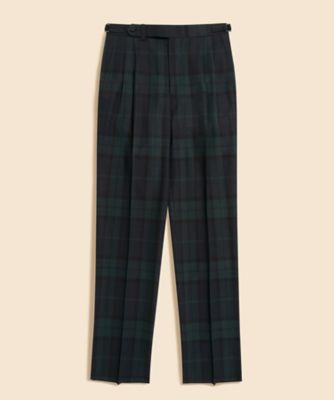 Brooks Brothers/ブルックス ブラザーズ JAPAN TRAD. ウール ブラックウォッチ サイドアジャスター プリーテッドトラウザーズ Traditional 330001020