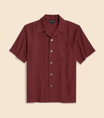 Brooks Brothers/ブルックス ブラザーズ コットン　バスケットウィーブ　キャンプシャツ　３３０００１１７２