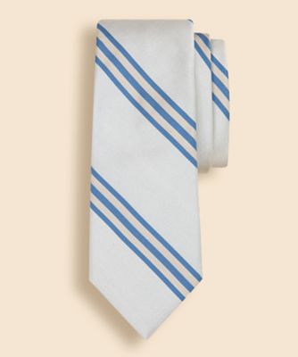 Brooks Brothers/ブルックス ブラザーズ ＪＡＰＡＮ　ＴＲＡＤ．　シルク／コットン　モガドール　ラージ　ＢＢ＃１ストライプ　レップタイ　３３０００１２００