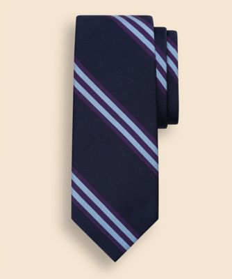 Brooks Brothers/ブルックス ブラザーズ JAPAN TRAD. シルク/コットン モガドール ラージ BB#1ストライプ レップタイ 330001202