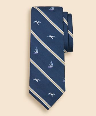 Brooks Brothers/ブルックス ブラザーズ ＪＡＰＡＮ　ＴＲＡＤ．　シルク　ノーティカルストライプ　レップタイ　３３０００１２０７