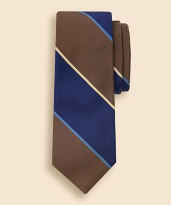 Brooks Brothers/ブルックス ブラザーズ JAPAN TRAD. シルク/コットン モガドール ラージ アーガイルサザーランドストライプ レップタイ 330001208