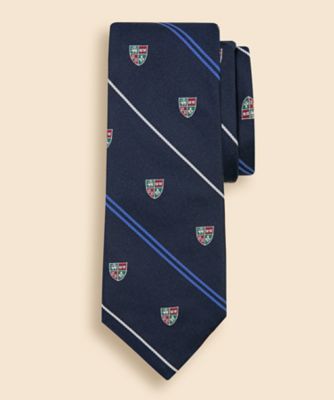 Brooks Brothers/ブルックス ブラザーズ JAPAN TRAD. シルク クレスト ストライプ レップタイ 330001210