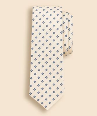 Brooks Brothers/ブルックス ブラザーズ シルク/コットン スモールフラワー ジャカードタイ 330001255