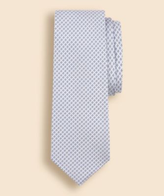 Brooks Brothers/ブルックス ブラザーズ シルク　フラワーモチーフ　ジオメトリック　セレモニータイ　３３０００１２５８