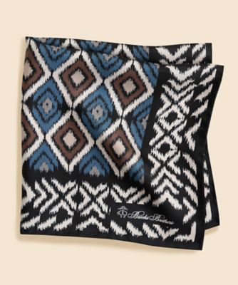 Brooks Brothers/ブルックス ブラザーズ JAPAN TRAD. シルク イカット ポケットスクエア 330001275