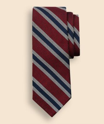 Brooks Brothers/ブルックス ブラザーズ シルク フレームドストライプ ガルザタイ 330001280